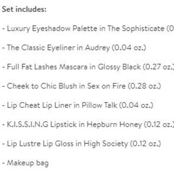 Charlotte Tilbury "The Sophisticate" Make Up Bag Gift Set New Original Packaging - Picture 2 of 3